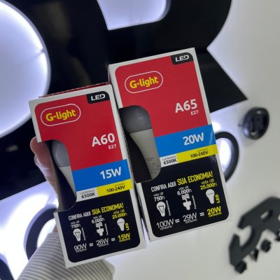 LÂMPADAS COMUM PARA AVIÁRIO 15W/20W - BRANCA 6500K